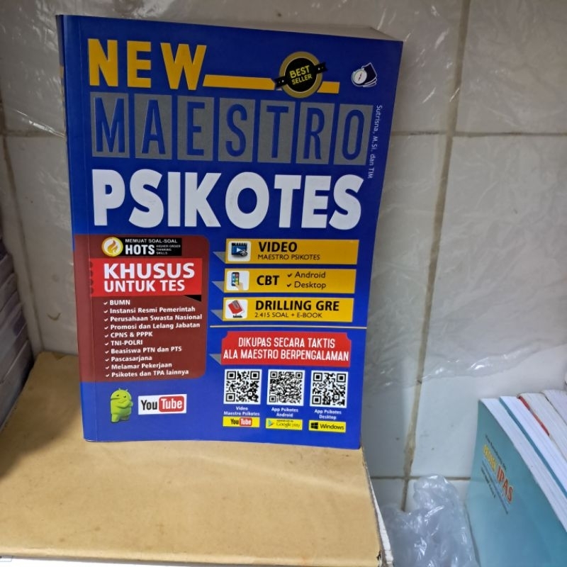 buku bekas mulus NEW. MAESTRO PSIKOSTES  UNTUK TES CPNS