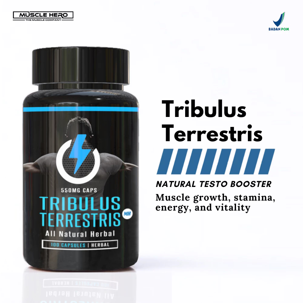 Tribulus Terrestris MH – Penambah Massa Otot,Testosteron & Vitalitas| 100 Kapsul | BPOM HALAL