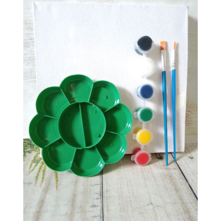 

Serba Hemat Paket Lukis Kanvas 2x2 Goodie bag Hampers Painting Kit Canvas for Kids