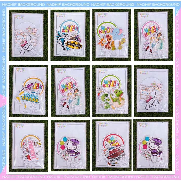 

Toper Karakter Murah Hiaan Kue Ulang tahun Decorasi Cake