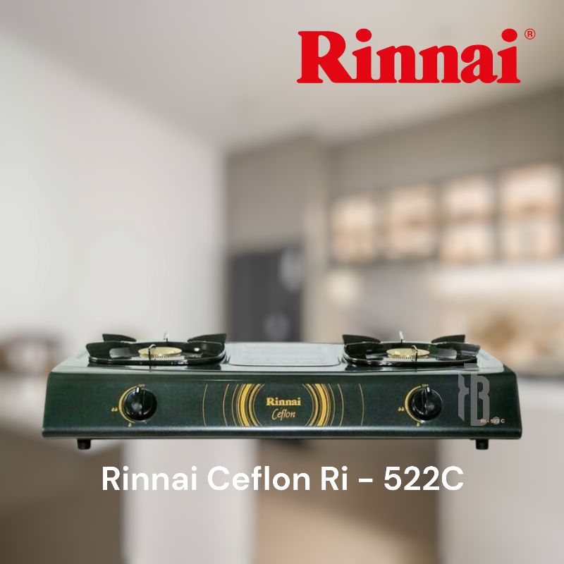 Rinnai RI - 522C Kompor Gas 2 Tungku Ceflon