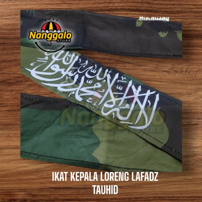 Ikat Kepala Loreng Lafadz Tauhid