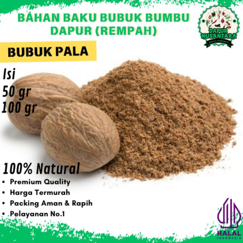 

Bumbu Dapur Bubuk (BUBUK PALA) Rempah Lengkap Murah Grosir Alami Natural 100% Penyedap Rasa Masakan Halal Premium Quality