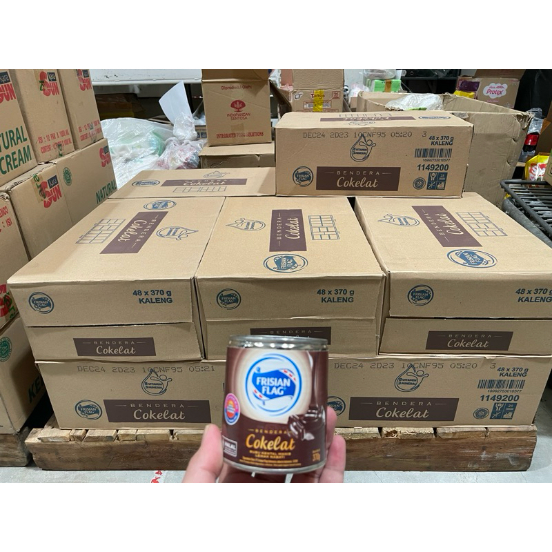 

SUSU BENDERA KALENG COKLAT 370ml isi 48