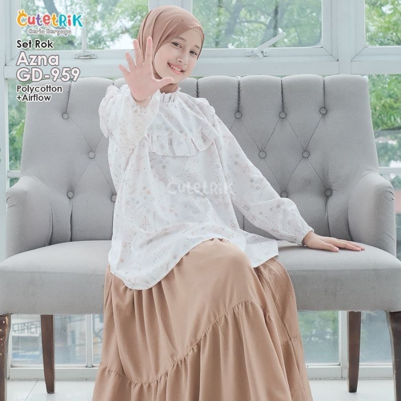 Cutetrik Set Rok Anak, one set meeza, set rok Nura, rok Hayla, rok Zeva, anak dan remaja Perempuan S