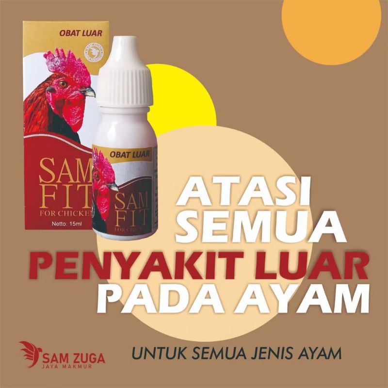 Obat Ampuh Ayam Snot Sakit Mata Bengkak Berbusa Berair  Merah  Luka Luar Borok Samfit Sam Fit Luar