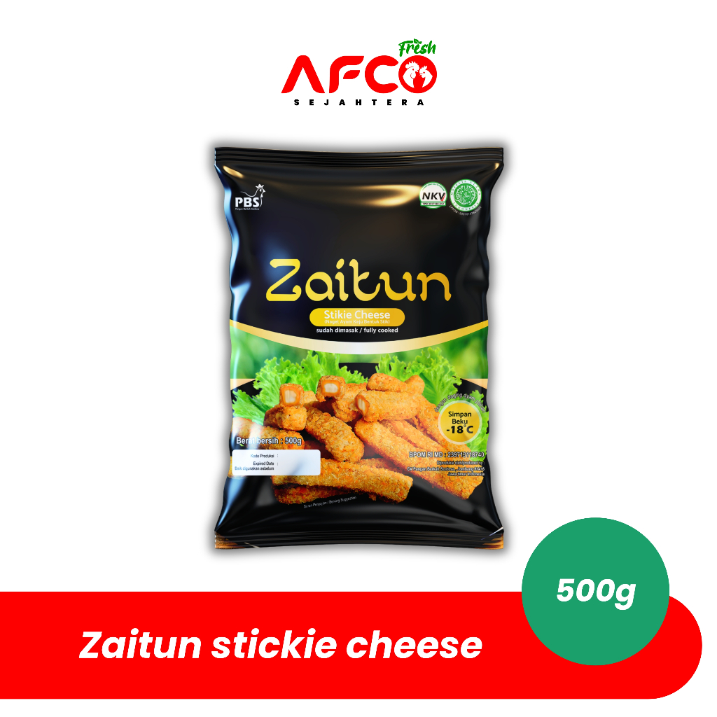 

Afco Fresh ZAITUN STICKIE CHEESE 500GR/10