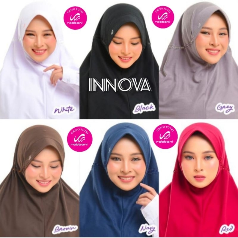 RABBANI - Kerudung Sekolah Hijab instan Jilbab Rabbani model INNOVA Pita Luar