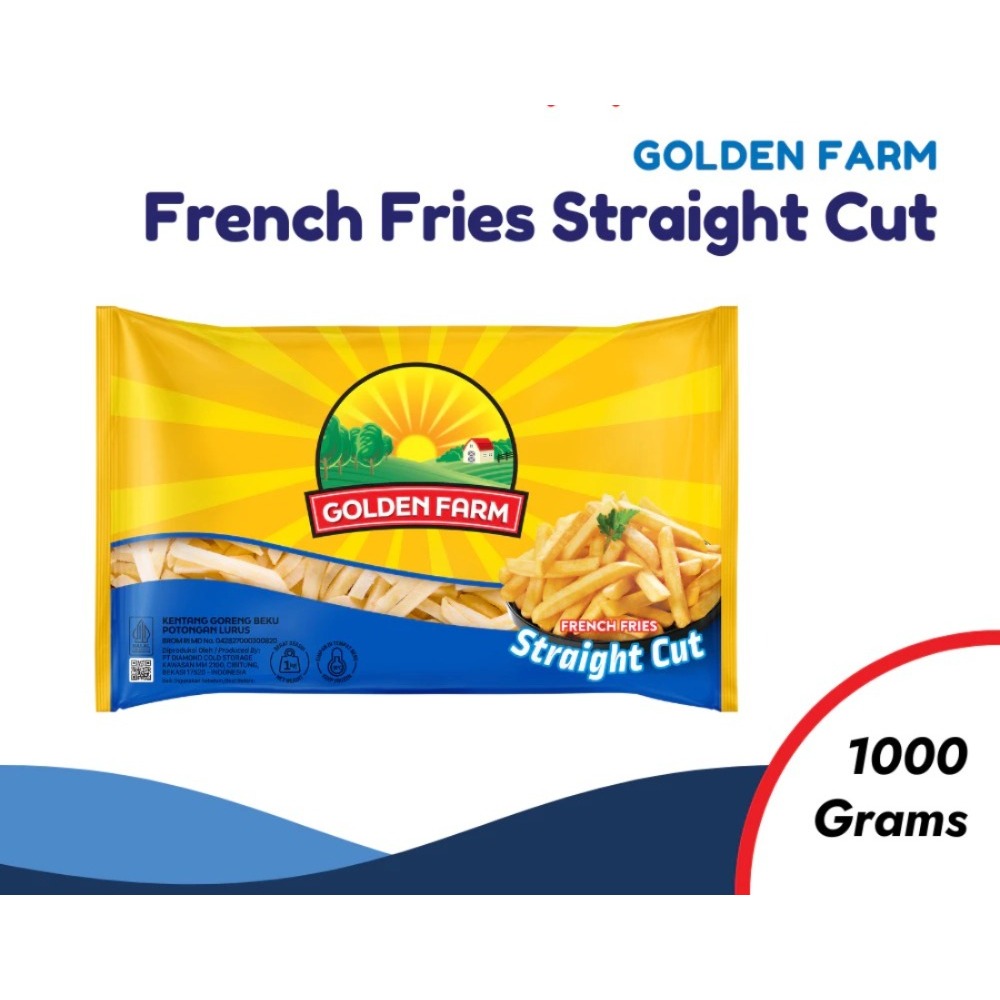 

Golden Farm Kentang Beku French Fries Straight Cut 1 Kg