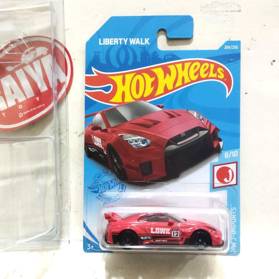 Hot Wheels LB-SILHOUETTE WORKS GT NISSAN 35GT-RR VER. 2 / LBWK Nissan GTR R35 merah JDM car