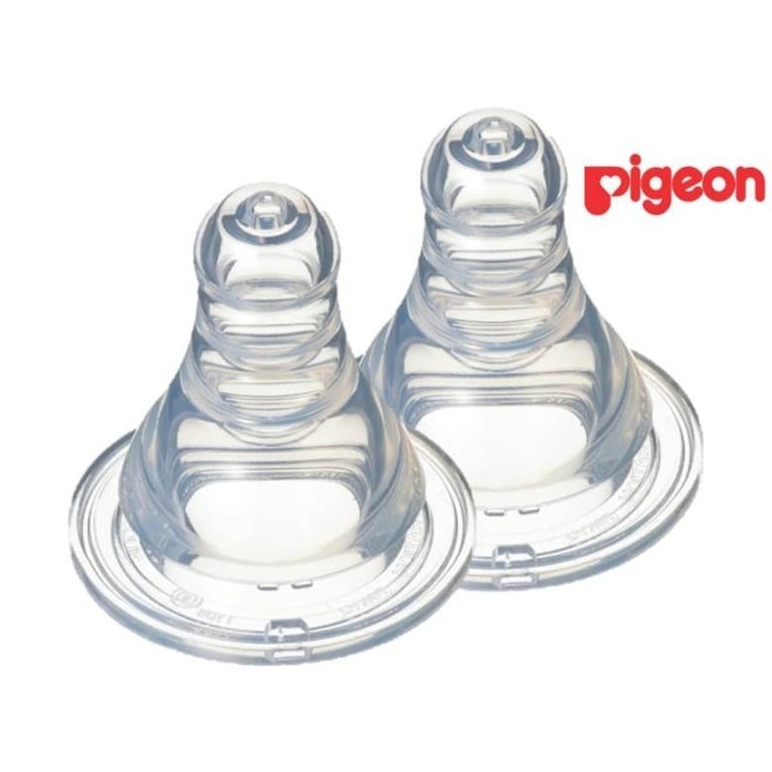 PROMO Paket Hemat 3pcs Pigeon Peristaltic Nipple Size S Dot Botol Bayi Ulir Slim Neck Peristaltik / 