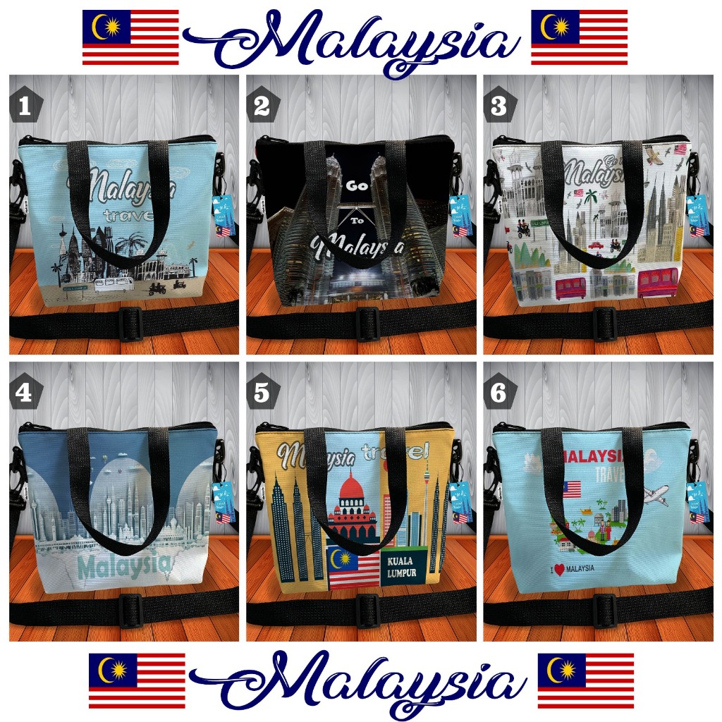 TAS WANITA MALAYSIA SOUVENIR 6 MOTIF SIAP KIRIM