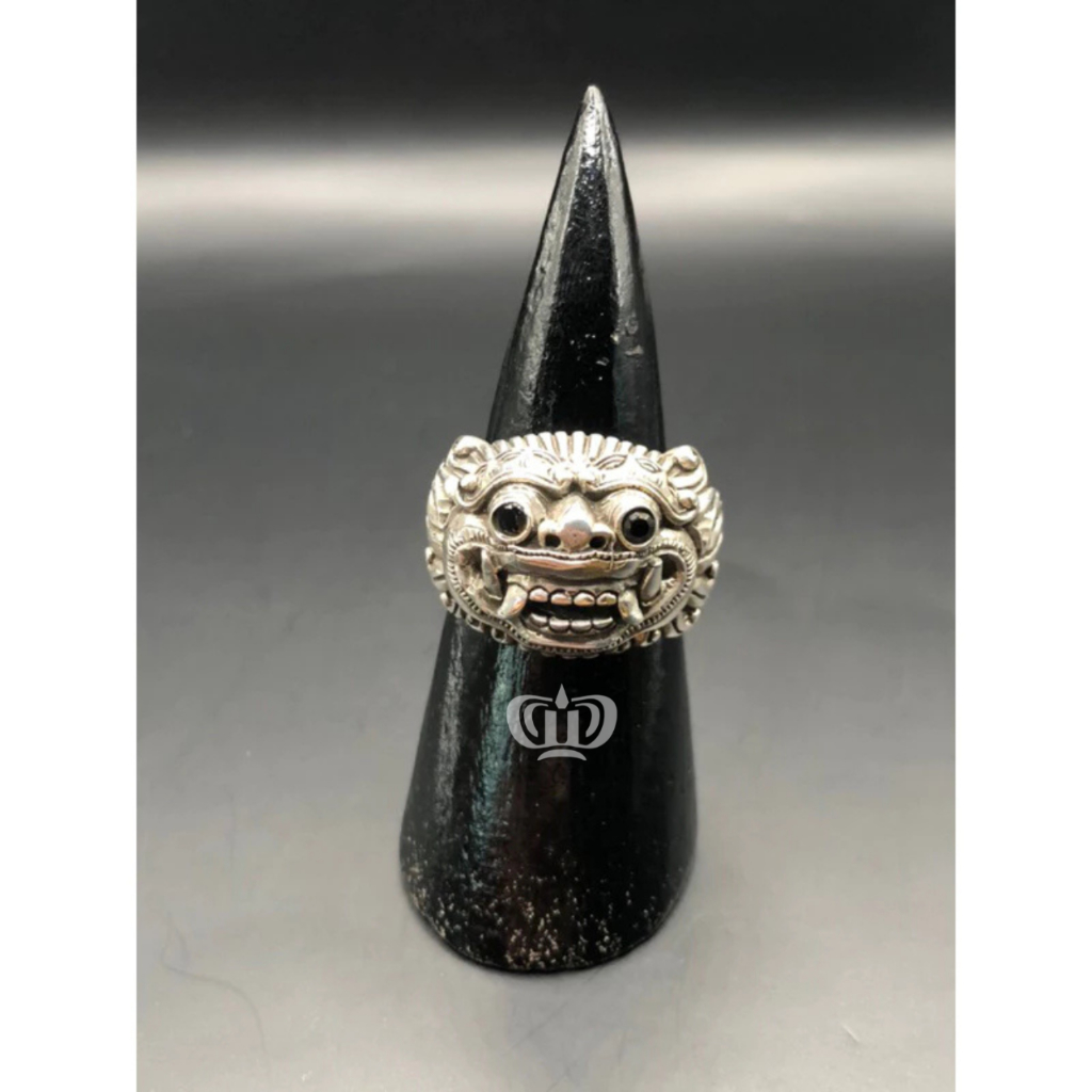 Dewi Souvenir Silver | Cincin Barong Onyx Perak Bali 925
