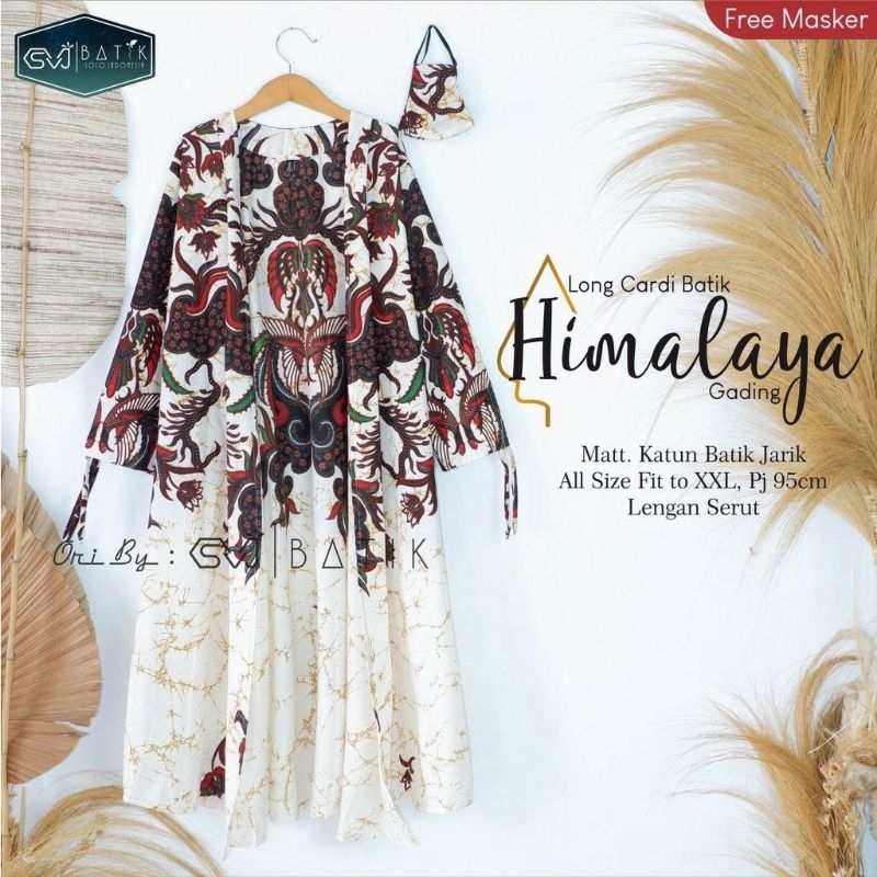 Cardigan Outer Panjang Long Cardi Batik Katun Premium