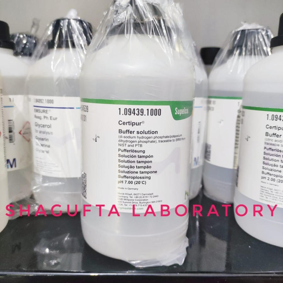 BUFFER SOLUTION PH 7 250mL MERCK 109439/ LARUTAN BUFFER PH 7 (REPACK)