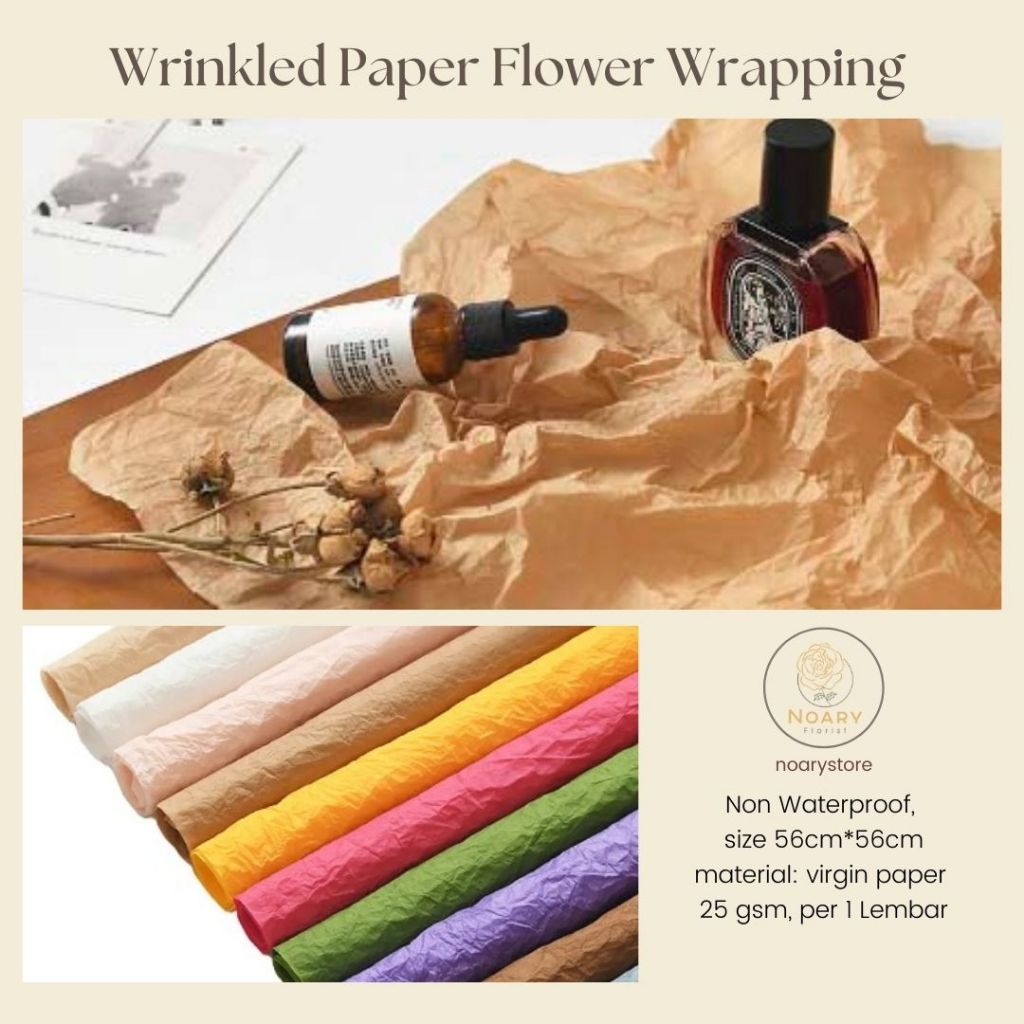 

WRINKLED PAPER FLOWER WRAPPING