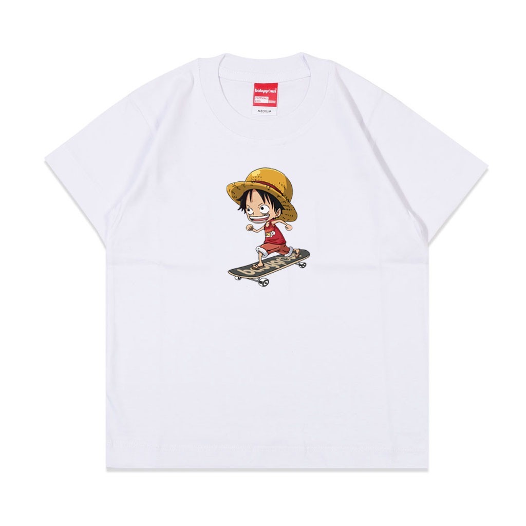 Kaos Anak Laki laki Unisex "ONEPIECE SKATE" Bisa COD Baju Wibu Anak