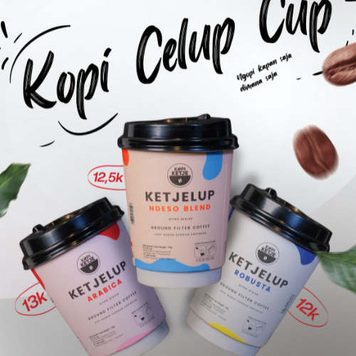 

KetjeLupCup Coffee Robusta ,Arabika,NdesoBlend,Kopi Celup El's Coffee