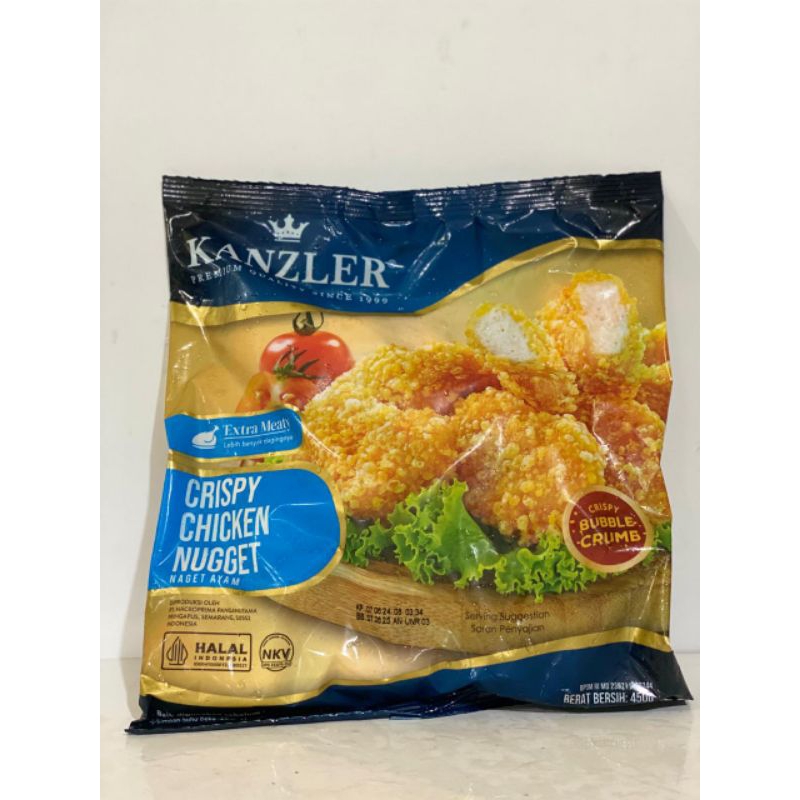 

Kanzler Cripsy Chicken Nugget Bubble crumbs 450 gram / nugget kanzler bubble crumbs 450 gram