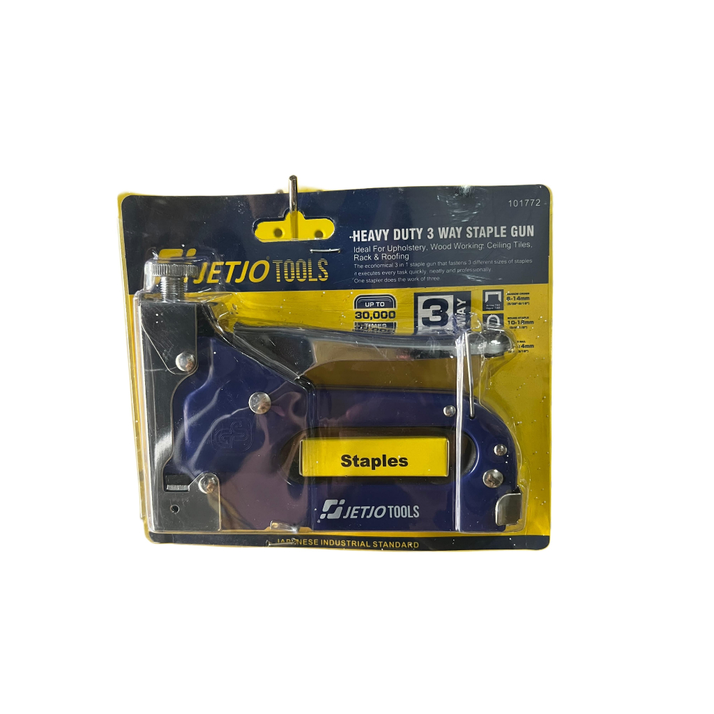 

Staples Tembak / 3 in 1 Staple Gun Tracker Lakoni Pro / Jetjo Tools 101772