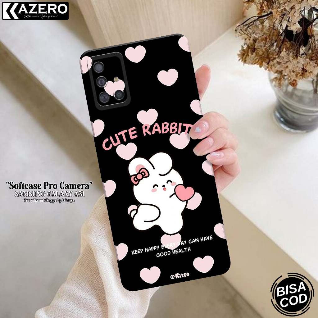 Kesing Samsung Galaxy A51 - Kazero Fashion Case Kartun - Case Samsung Galaxy A51 - Pelindung Hp - Ca