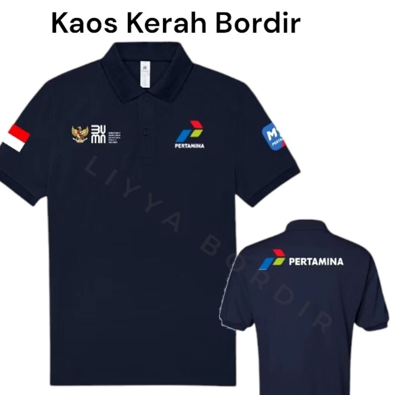 Kaos Kerah Pertamina Kaos Polo My Pertamina Baju Pertamina Lengan Pendek