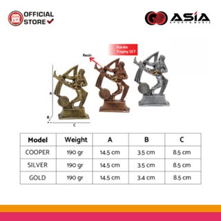 Trophy Karate Raisin Set HX-4276 | Piala Karate 1 SET
