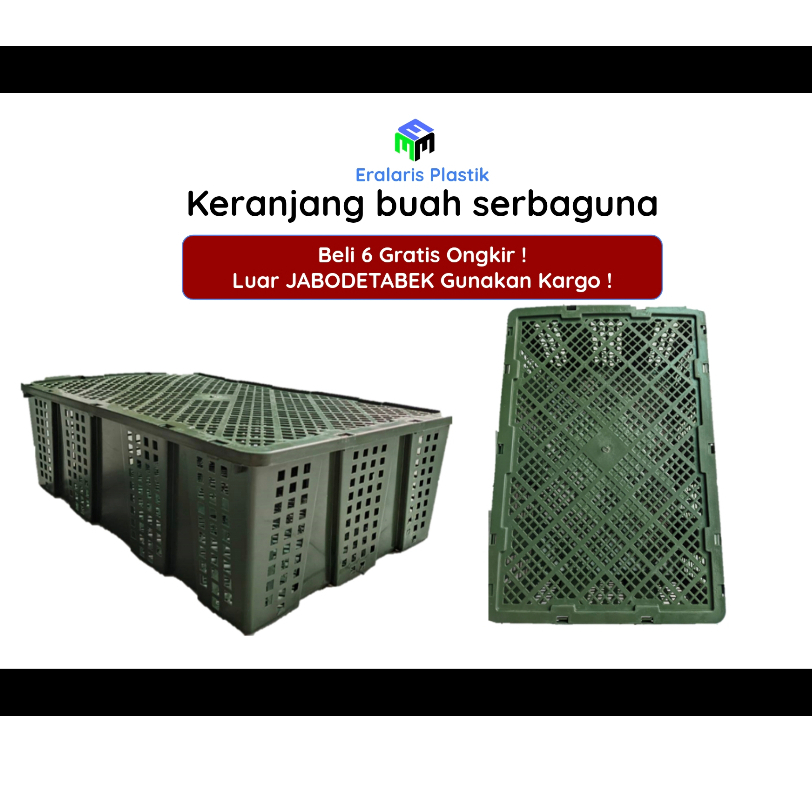 Keranjang Buah Serbaguna Plastik Baru Bukan Bekas (ELP)