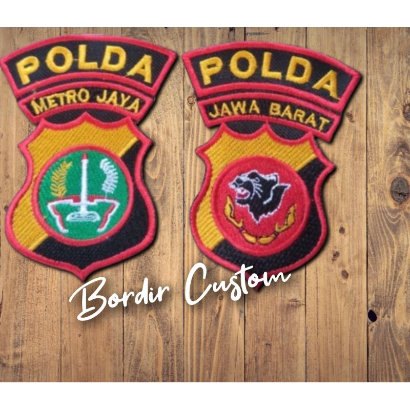 Atribut bet satpam bordir non timbul