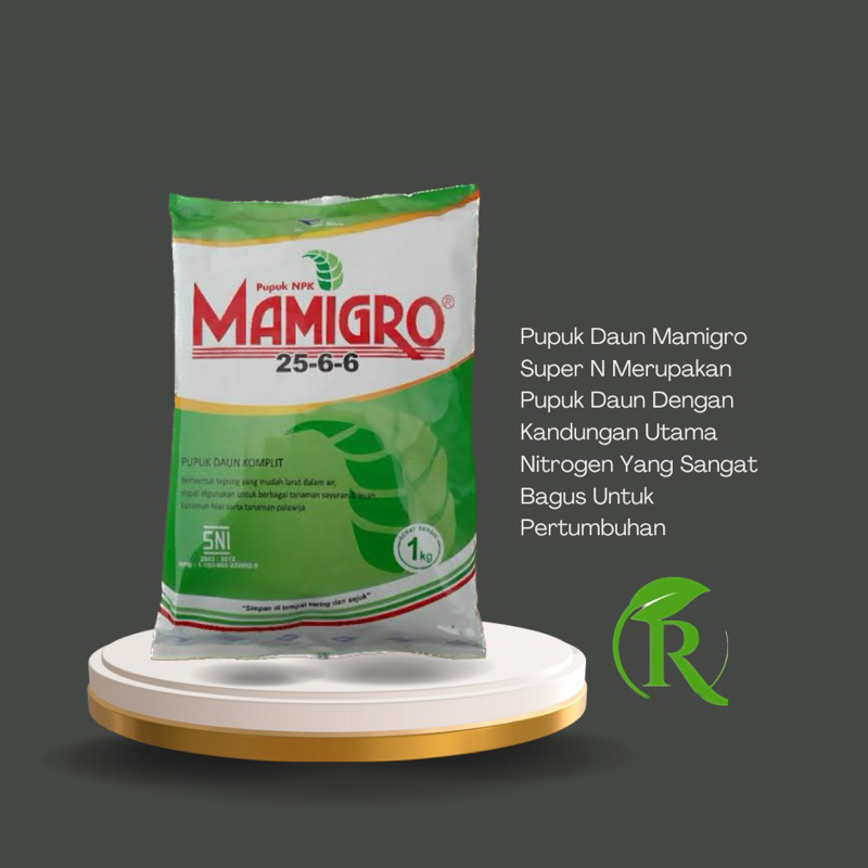 

MAMIGRO HIJAU 25-6-6 @1kg | PUPUK DAUN