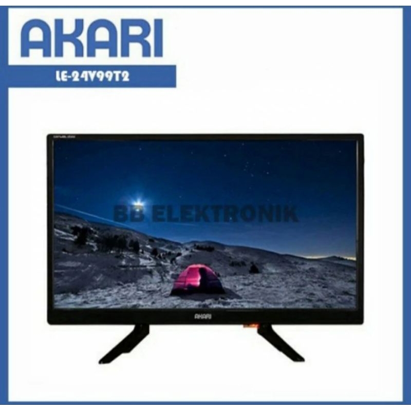 LED TV Digital Akari 24" LE-24V99T2 | LE24V99T2 24V99 24 inch in DVBT2