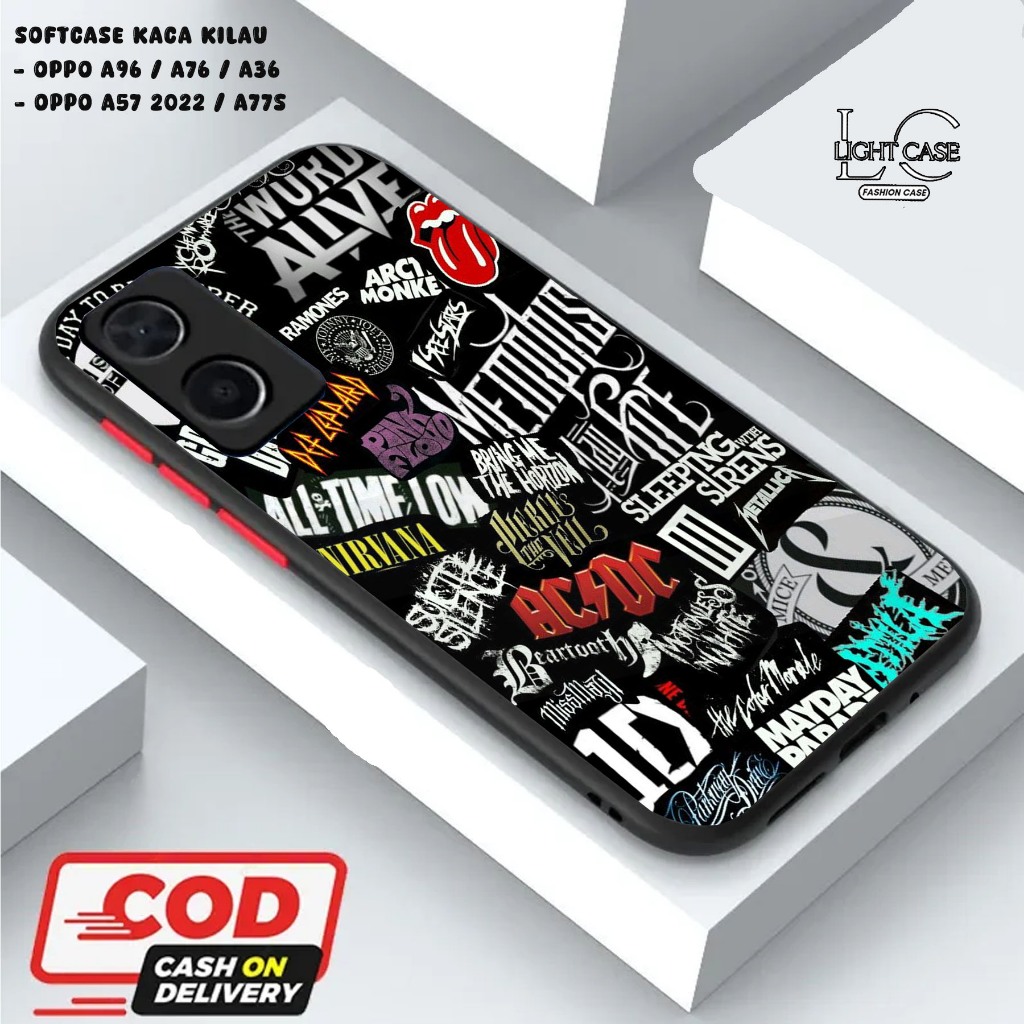 LIGHT CASE SOFTCASE GLOSSY (KACA KILAU) OPPO A96 / A76 / A36 || OPPO A57 2022 / A77S dan ALL TYPE SM