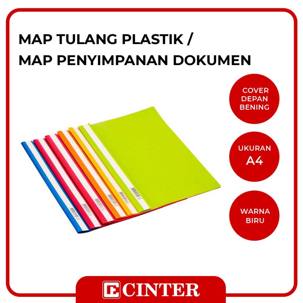 

BANTEX - MAP TULANG PLASTIK / MAP PENYIMPANAN DOKUMEN / MAP PLASTIK DENGAN ACCO / BUSINESS FILE A4 3230 BLUE