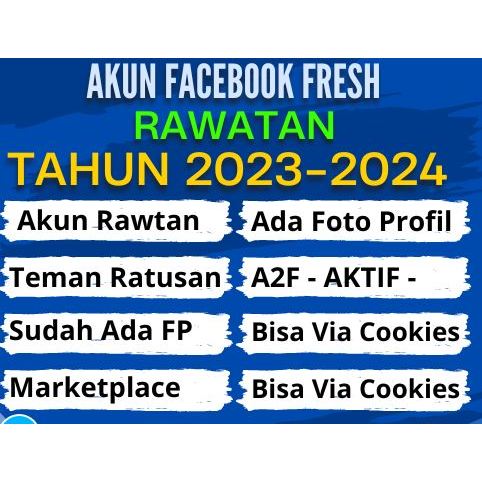 Akun Facebook Fresh Rawatan Berfoto Profil + FP + MP & A2F AKTIF