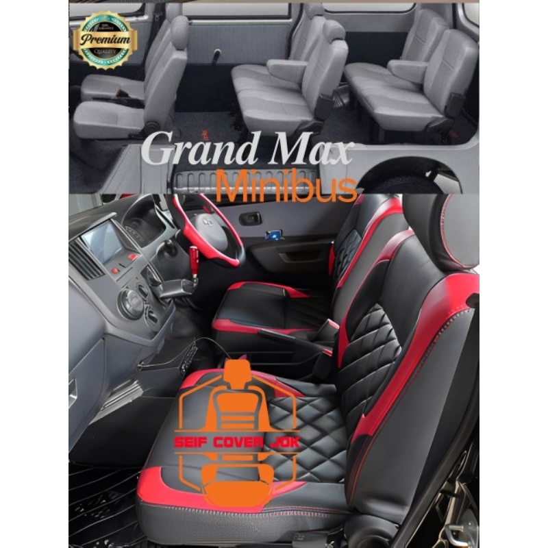 SARUNG JOK/COVERJOK MOBIL GRAND MAX MINIBUS VARIASI KOTAK