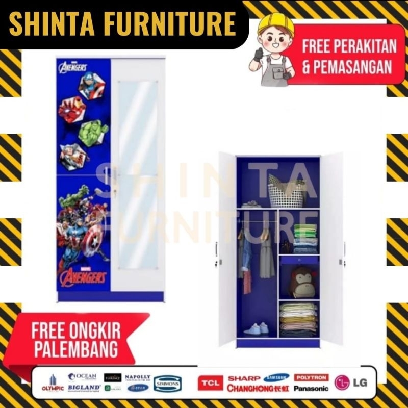 lemari pakaian 2 pintu anak karakter lemari pakaian murah lemari pakaian olympic shinta furniture pa