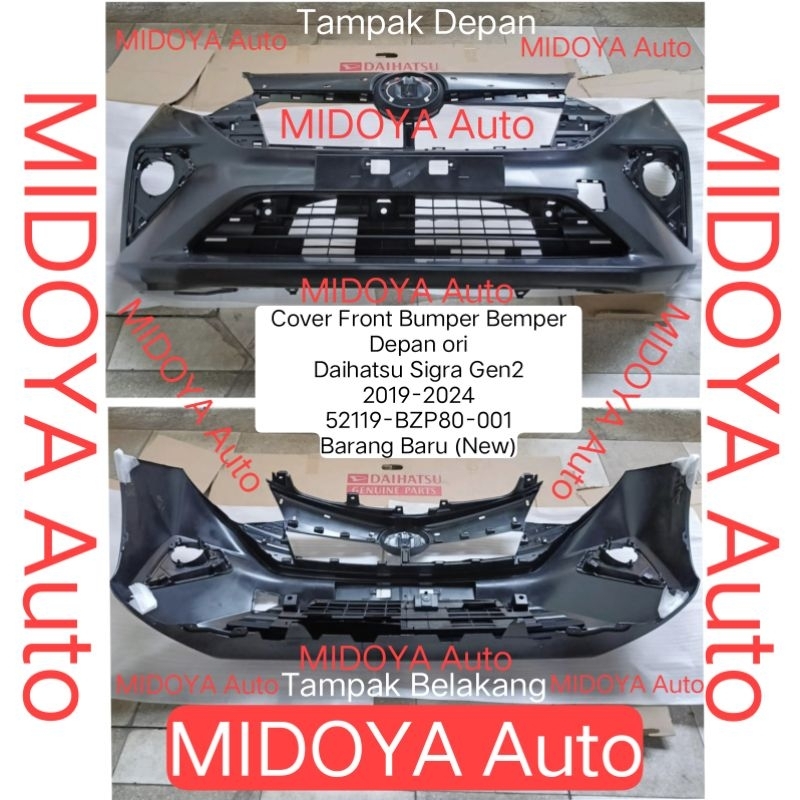 Cover Front Bumper Bemper Depan Daihatsu Sigra Gen2 2019-2024 52119-BZP80-001 ori