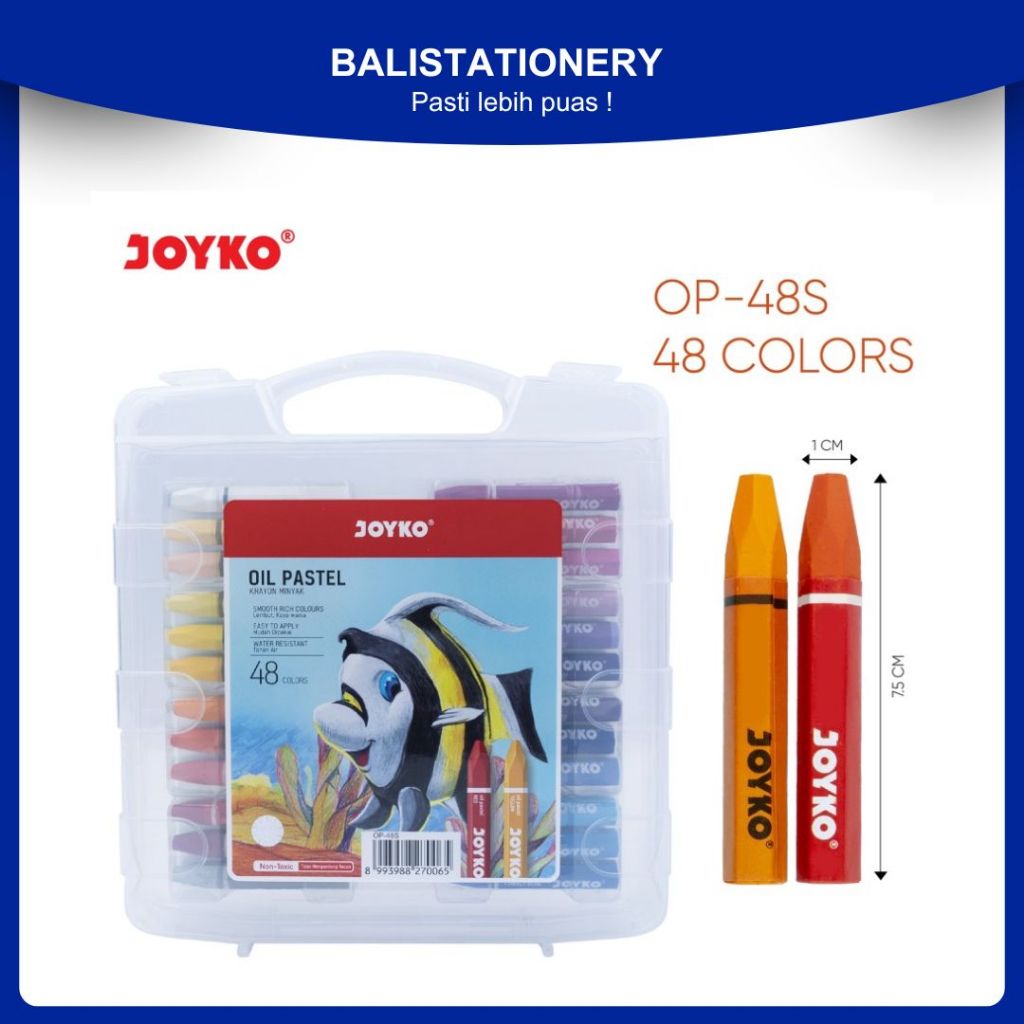 

Crayon Oil Pastels Joyko 48 Warna