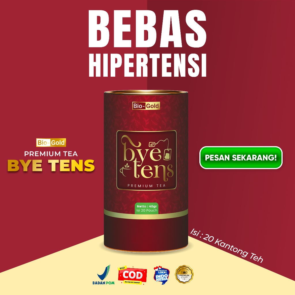 

BYE TENS Bio Gold Premium Tea Teh Herbal Untuk Melancarkan Peredaran Darah