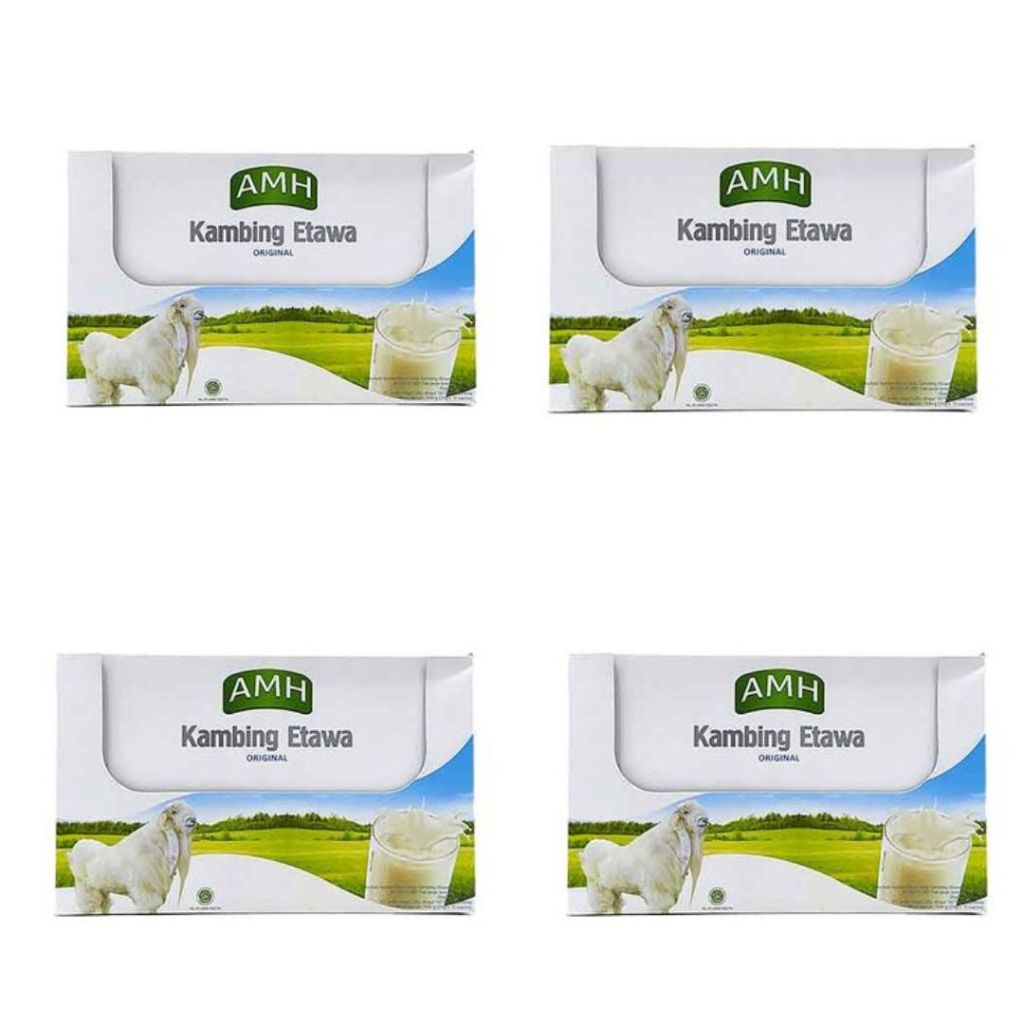 

Paket 4 Susu Kambing Etawa Amh | Susu Kambing Etawa Bubuk | 1 Box Isi 10 sachet