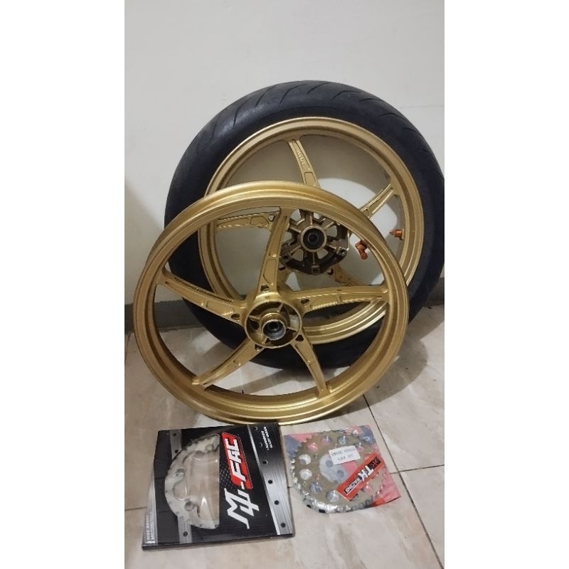 velg ninja rr rossi bekas mulus