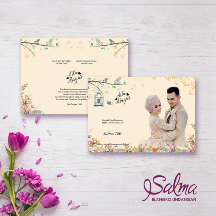 Undangan Pernikahan Tipe Salma Desain elegant dan kekinian