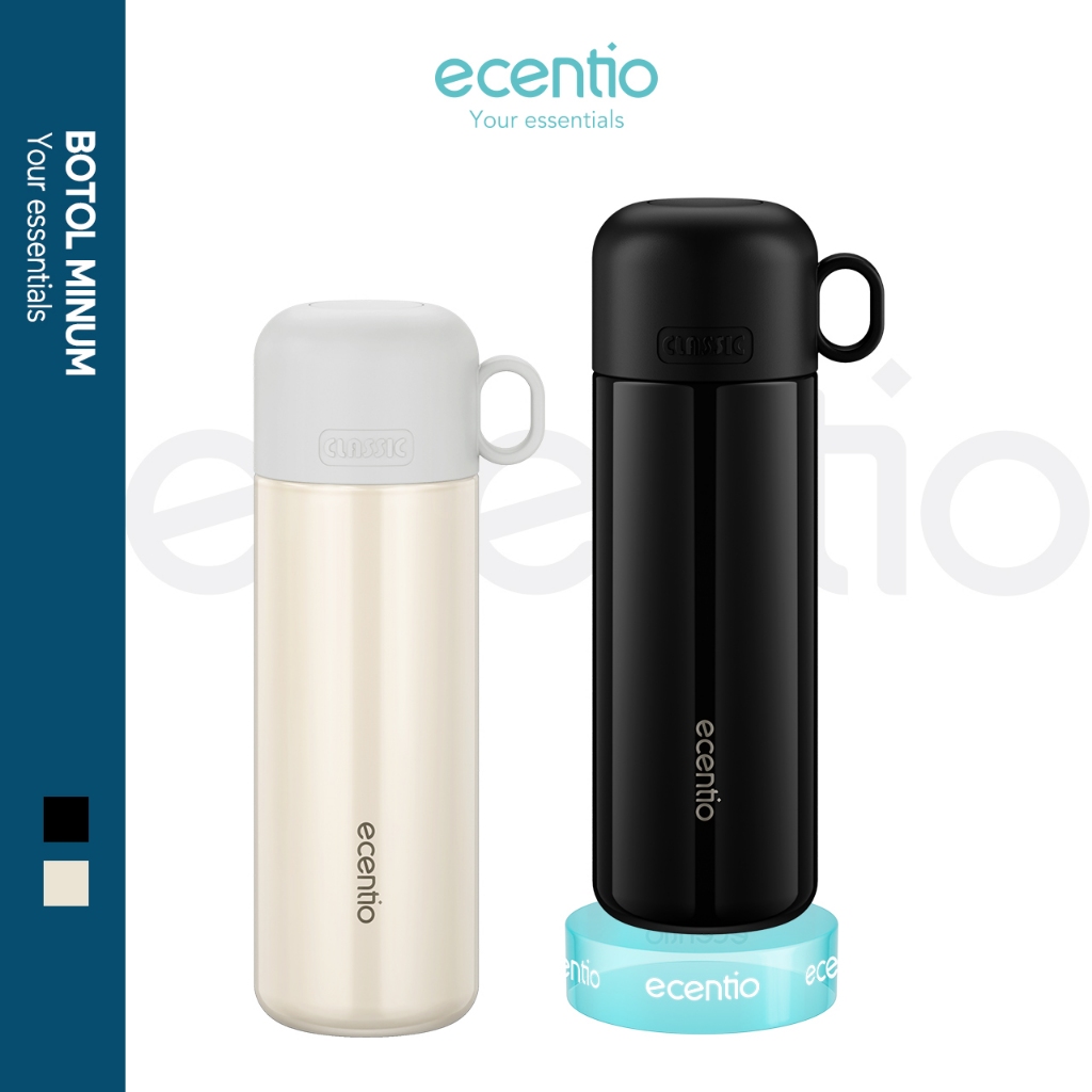 ecentio termos air panas 500ml stainless steel 304+316 tahan 8 jam botol air dengan tutup kecil port