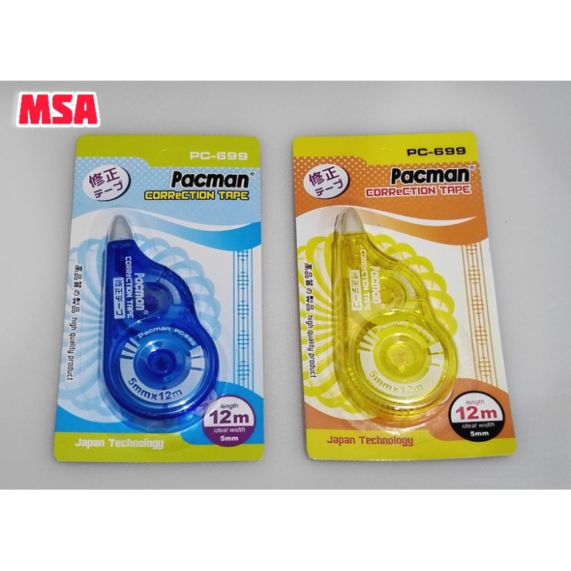 

correction tape warna 12 meter /tipe ex kertas 12 meter pacman | stipo tape 12meter