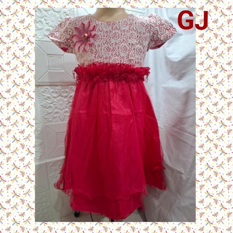 dress anak gaun pesta terbaru baju ulang tahun anak perempuan 2 sampai 7 tahunDress Gaun pesta anak