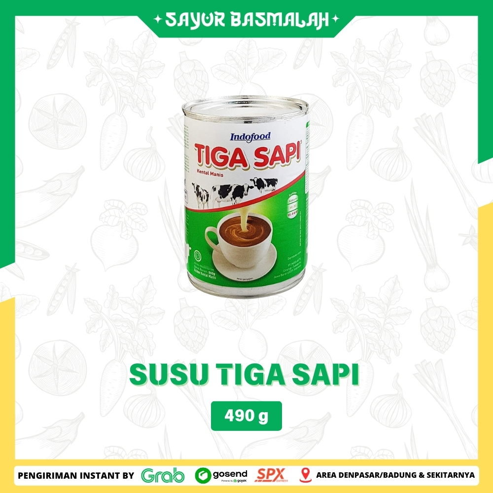 

Susu Tiga Sapi 490g - Sayur Basmalah