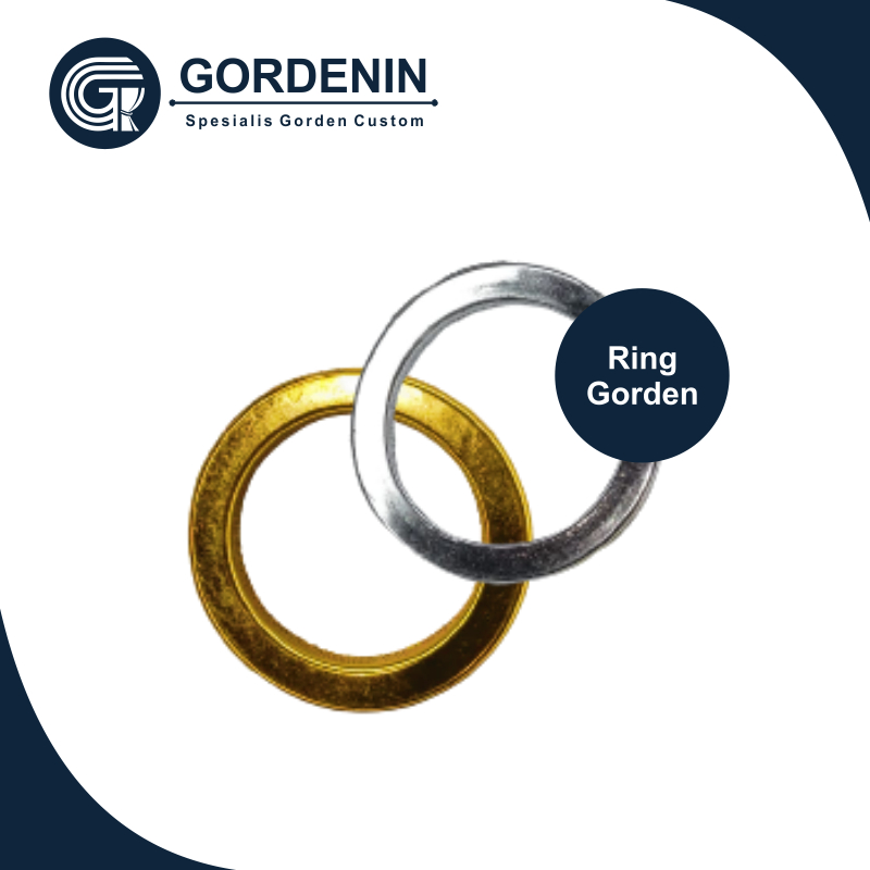 Ring (Gold Silver Coklat) Bolongan Gorden Smokring