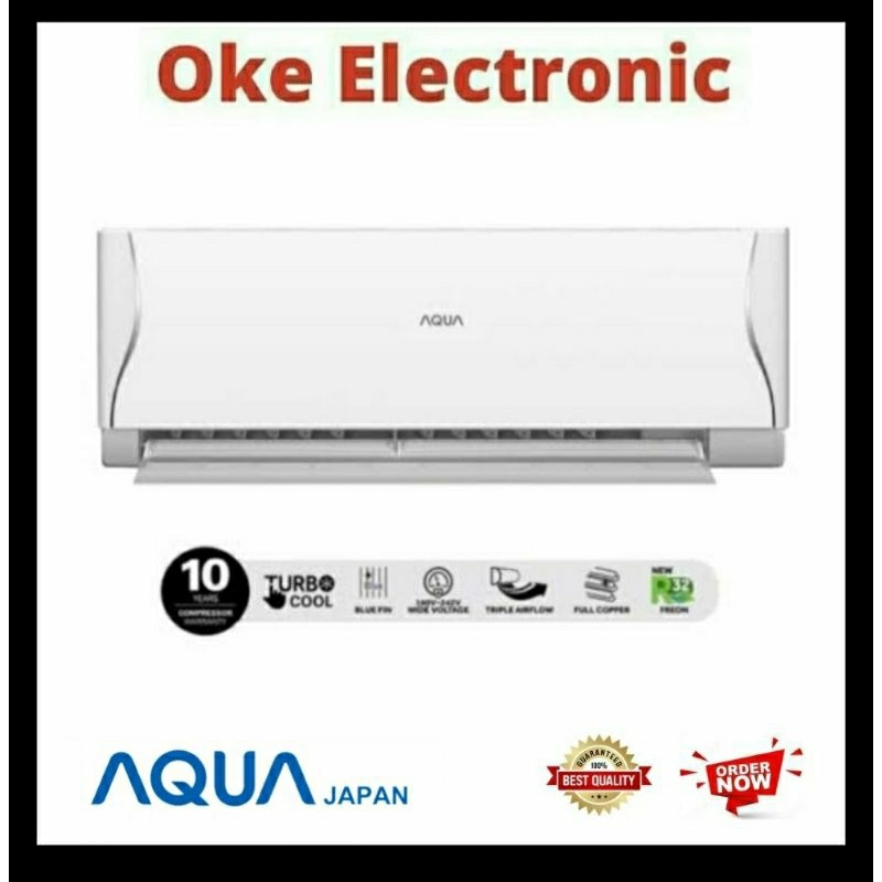 AC AQUA 1/2PK STANDAR SI BIRU + PASANG