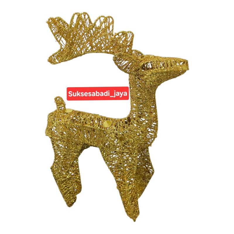 Pajangan Natal Patung Rusa 30CM-50CM/Dekorasi Natal Hiasan Rusa Natal Christmas Deer Ornament