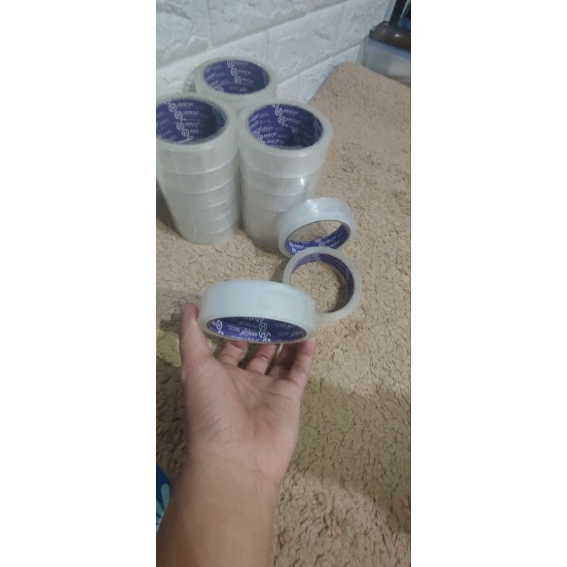 

Isolasi Bening Arachi 24 mm Advensive Tape Solasi Transparan 24 mm Lakban Murah Berkualitas